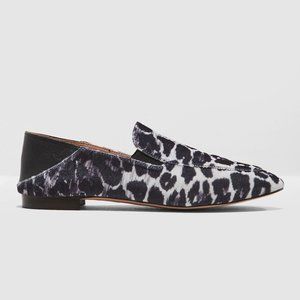 J Crew Velvet Leopard Lanie Loafer Size 6.5 Women's